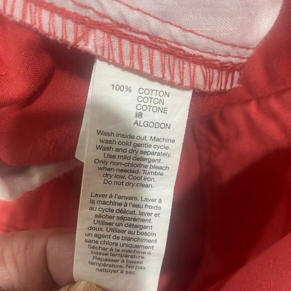 NWT Gap Mens Lived In Tapered Khaki Pants 32x30 Red Relaxed Fit Comfortable Styl - Picture 8 of 14